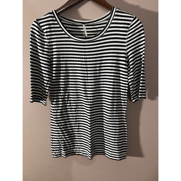 Free peopleStriped Black and White Women's Top - Picture 1 of 3